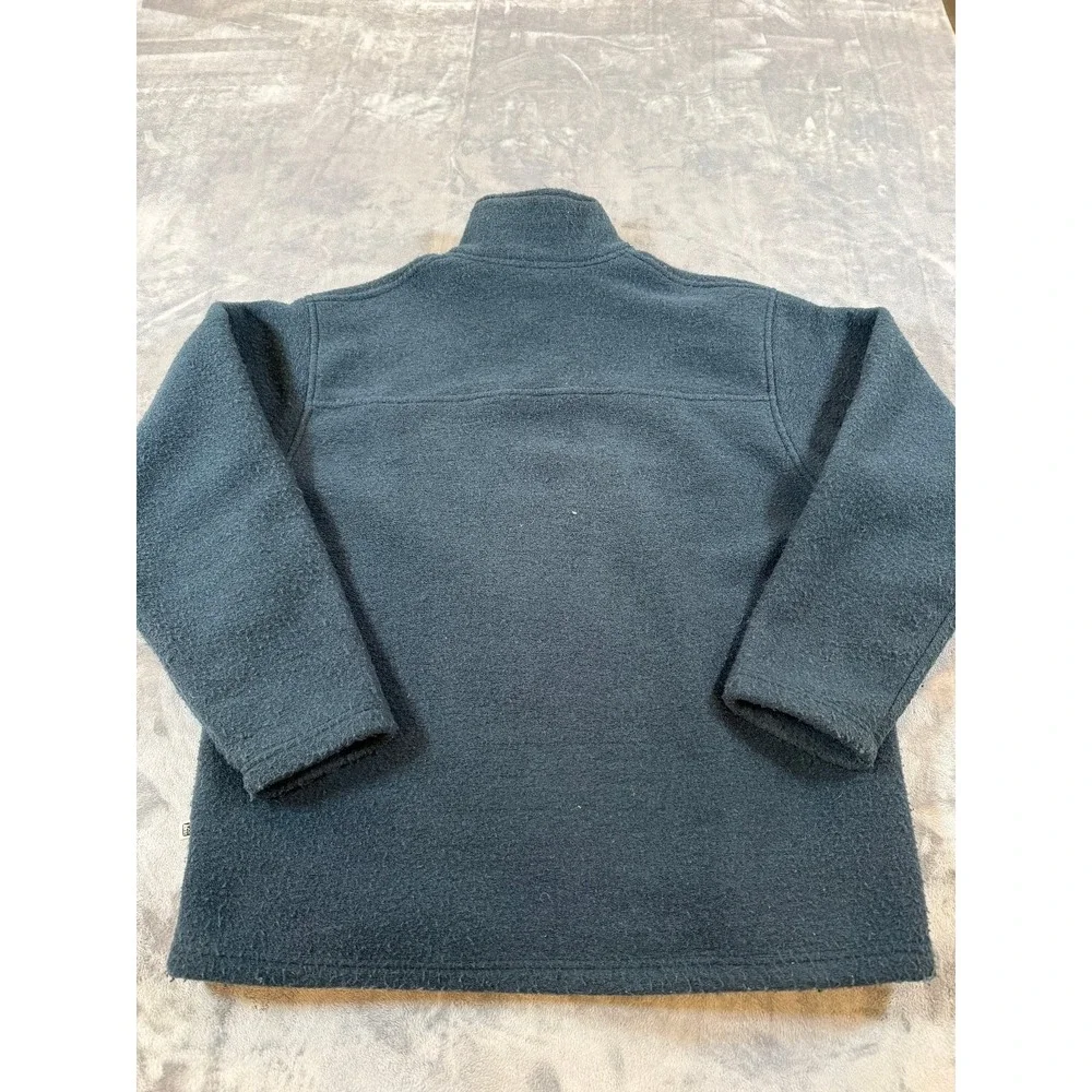 REI Men's L Blue Quarter Zip Fleece Pullover Sweater Made in Canada Italian